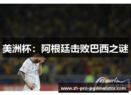 美洲杯：阿根廷击败巴西之谜